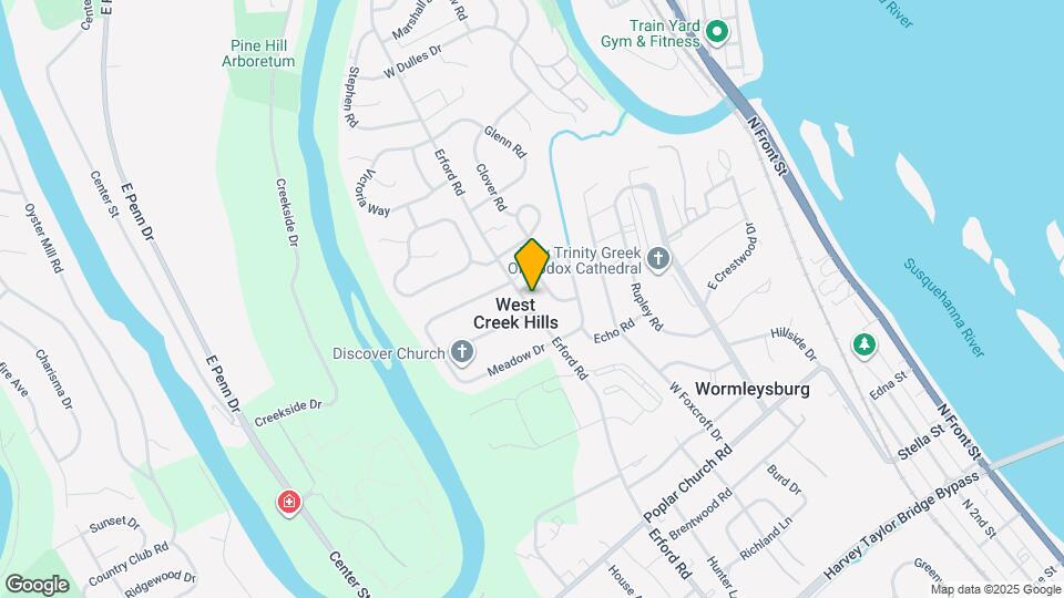 214 Erford Rd Map and Location Details