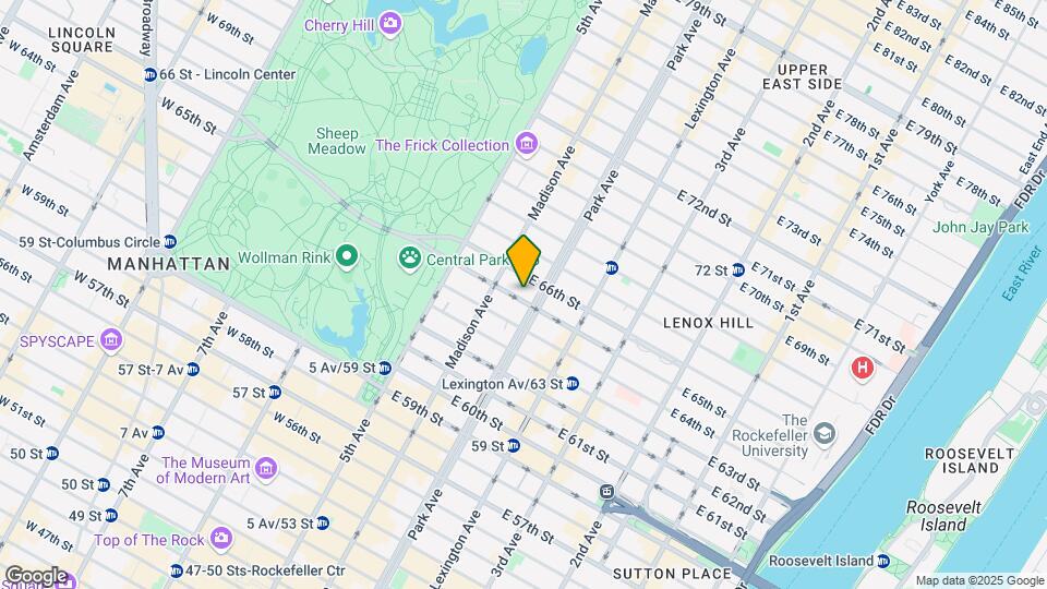 53 E 65th St Mapa y Detalles de la Ubicación