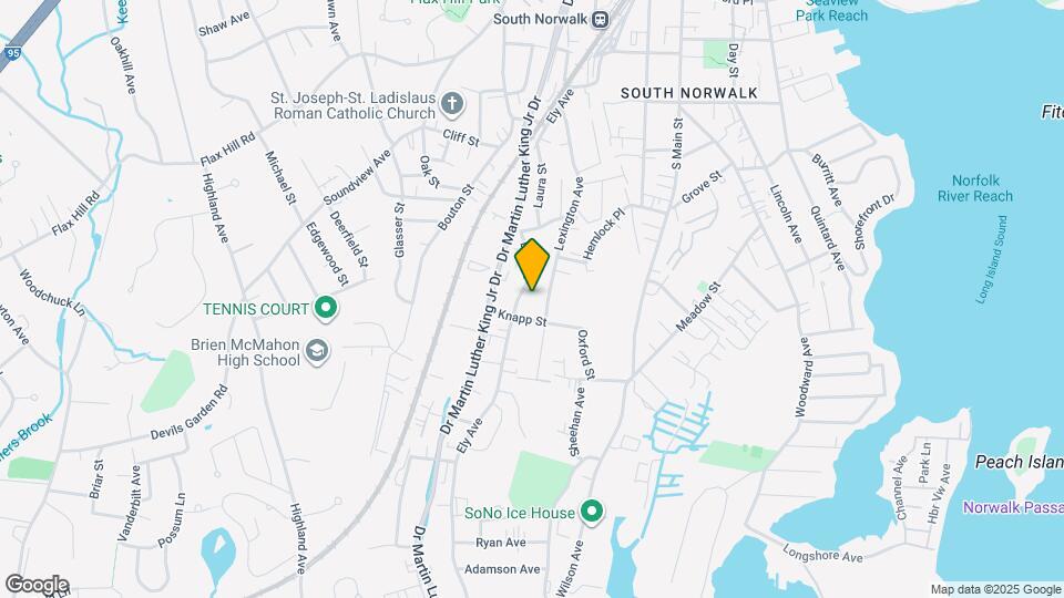 213 Ely Ave Map and Location Details