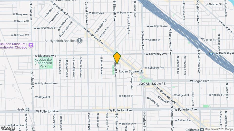 2707 N Kimball Ave, Unit J04P Map and Location Details