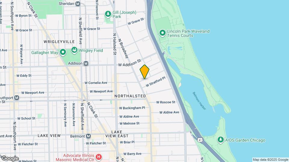 625 W Cornelia Ave, Unit A09C Mapa y Detalles de la Ubicación