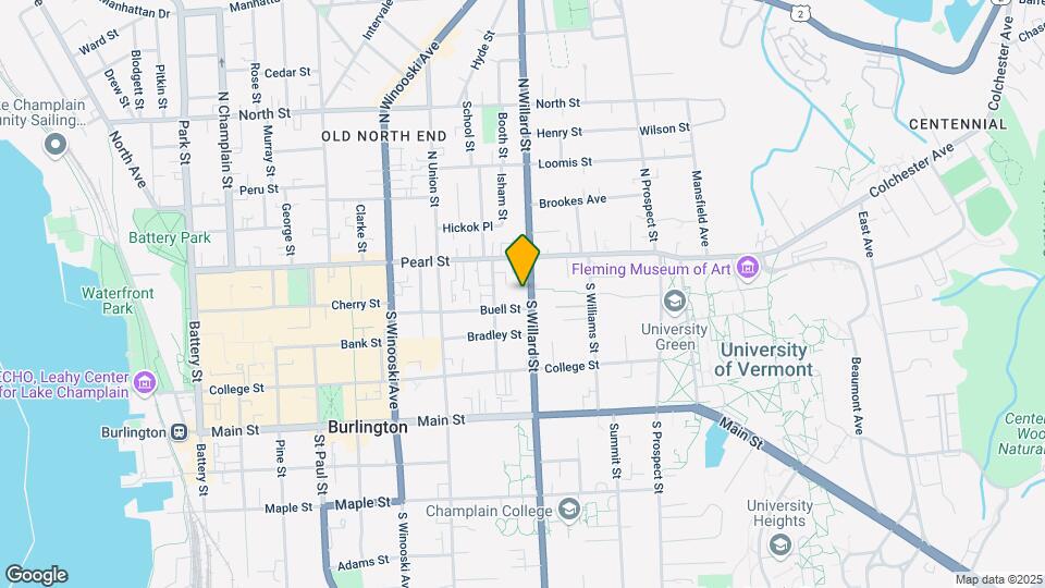 41 S Willard St Map and Location Details
