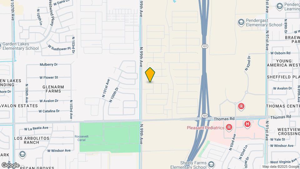 9835 W Cheery Lynn Rd Mapa y Detalles de la Ubicación