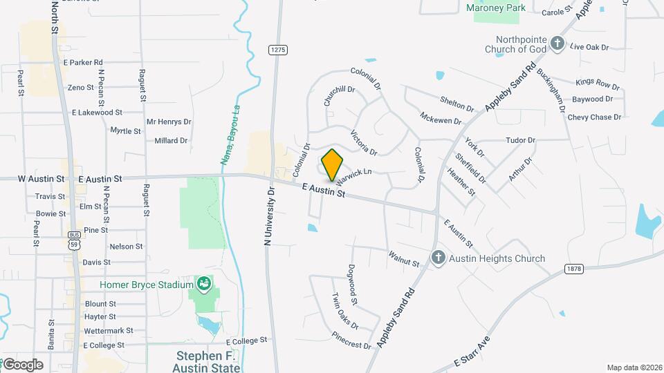 1209 E Austin St Map and Location Details