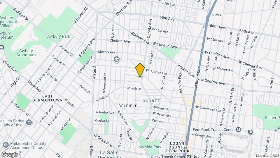 6040 Ogontz Ave Map and Location Details