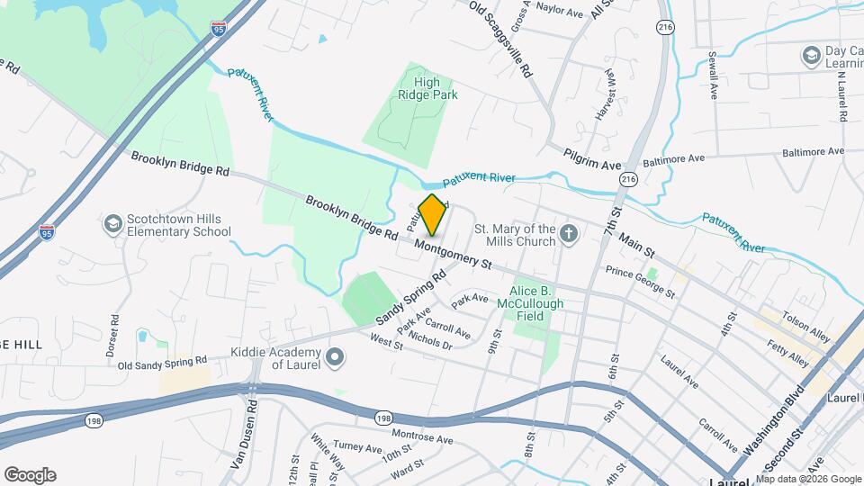 1103 Montgomery St Map and Location Details