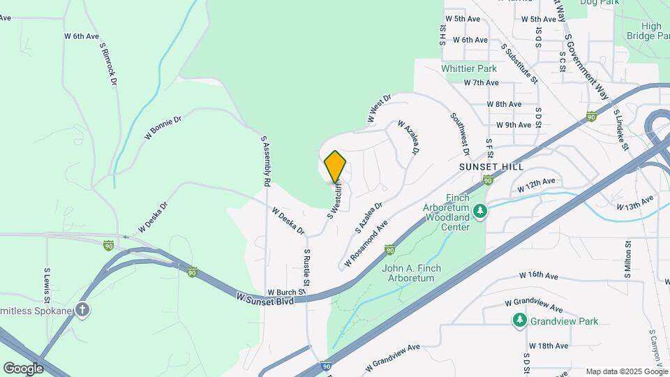 1050 S Westcliff Pl Map and Location Details