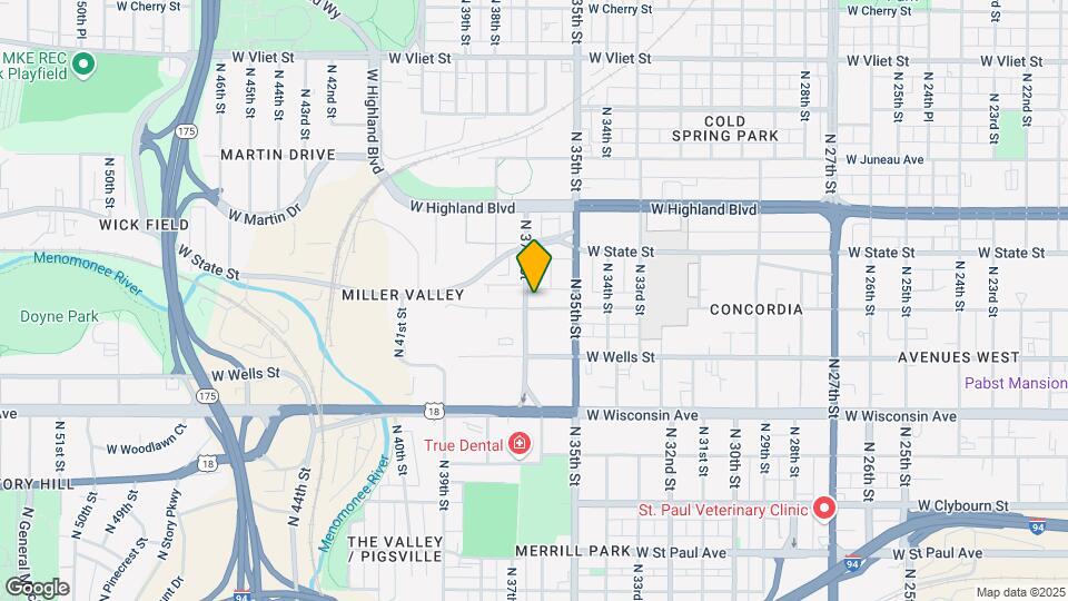 3620 W Kilbourn Ave Map and Location Details