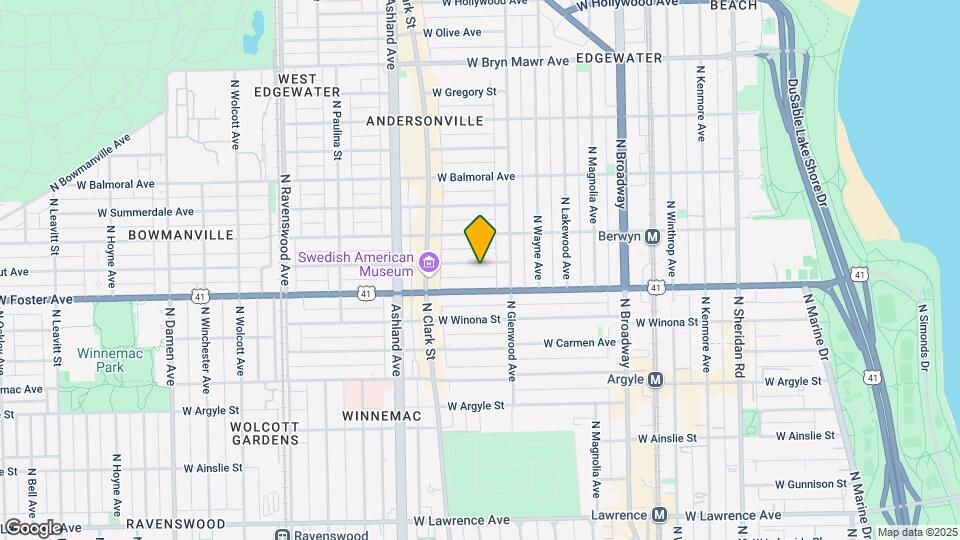 1433 W Farragut Ave, Unit 3A Mapa y Detalles de la Ubicación