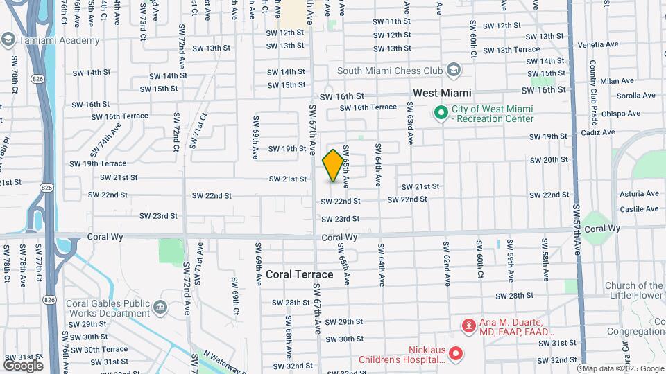 6590 SW 21st St Map and Location Details