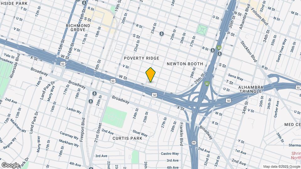 2415 W St Map and Location Details