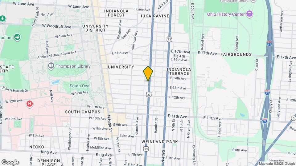 1711 Summit St, Unit c Mapa y Detalles de la Ubicación