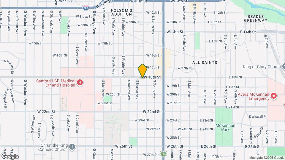 705 W 18th St Map and Location Details
