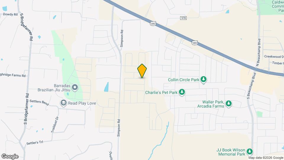 1036 Calley Pear Trl Mapa y Detalles de la Ubicación