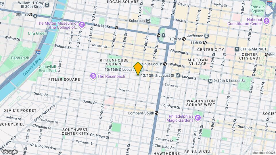 264 S 16th St Map and Location Details