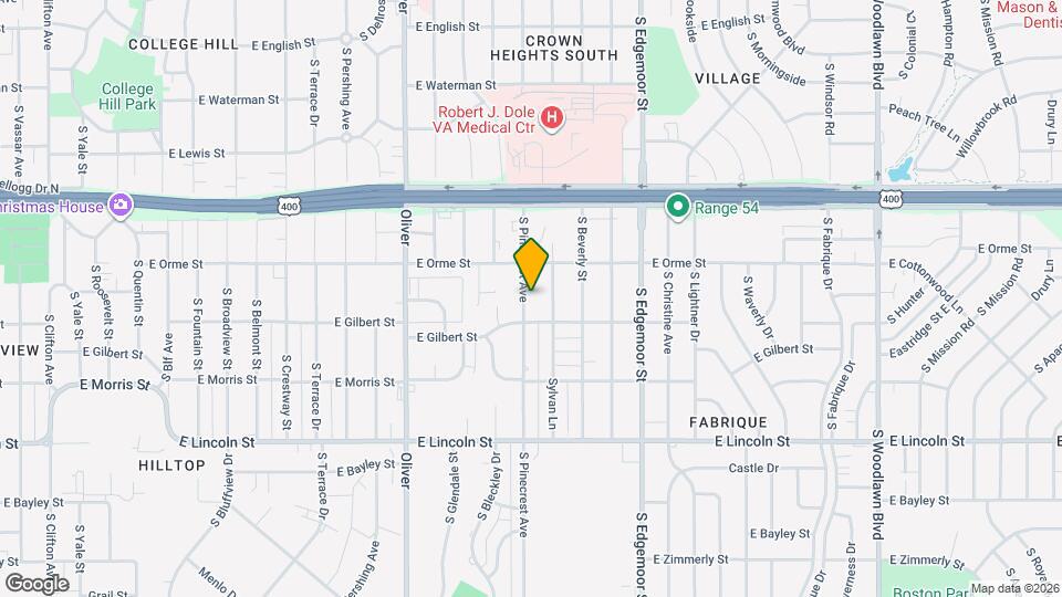 636 S Pinecrest St Map and Location Details