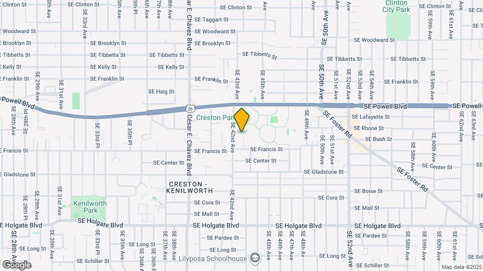 3771 SE 43rd Ave Map and Location Details