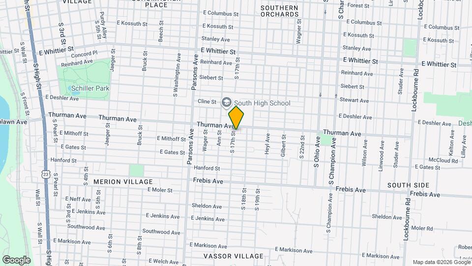 1240 S 17th St Map and Location Details