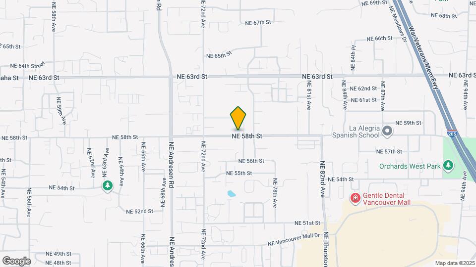 7421 NE 58th Way Map and Location Details