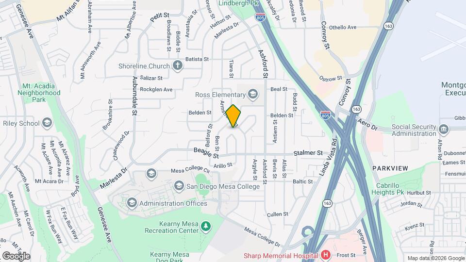3598 Ames St Map and Location Details