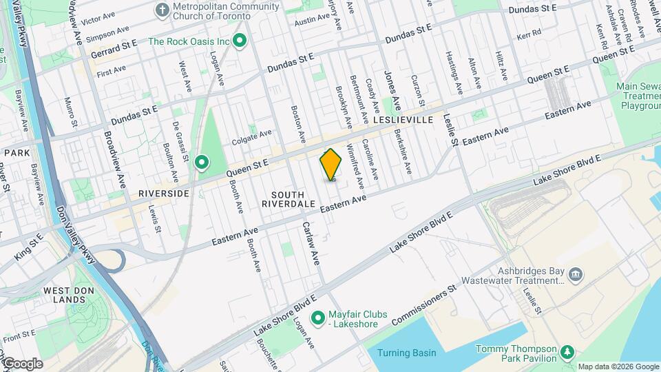 26 Pape Ave Map and Location Details