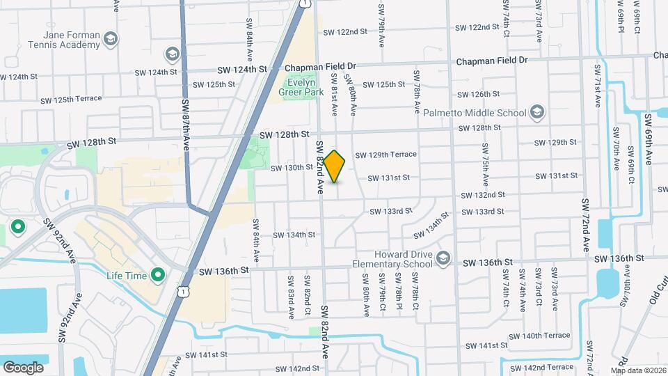 13100 SW 81st Ave Map and Location Details