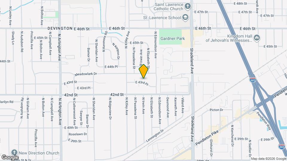 6658 E 43rd Pl Mapa y Detalles de la Ubicación