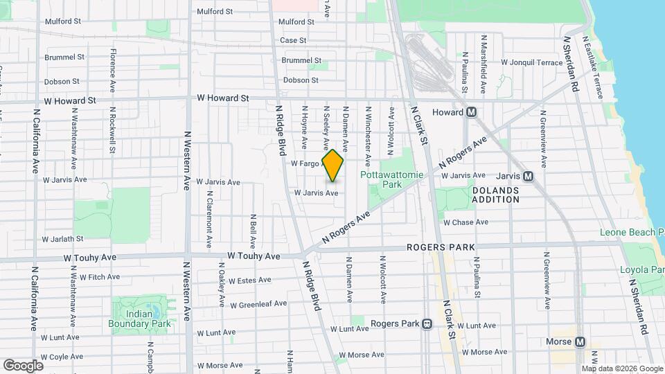 7349 N Seeley Ave, Unit 1 Map and Location Details