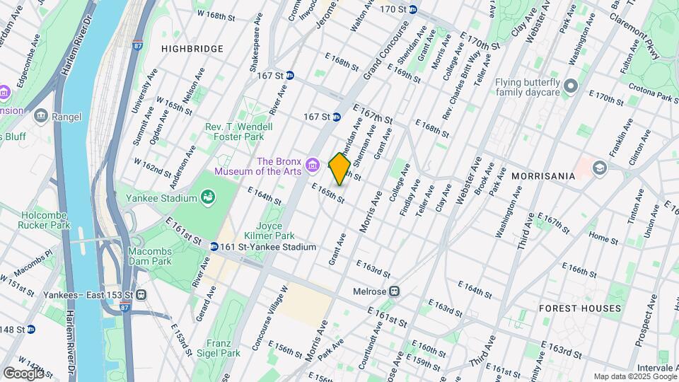 209 E 165th St Map and Location Details