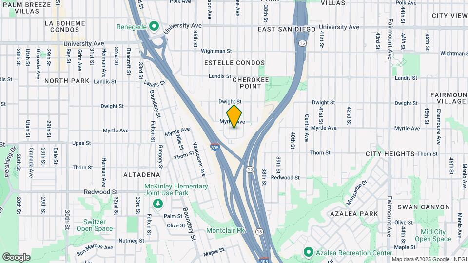 3420 Cherokee Ave Map and Location Details