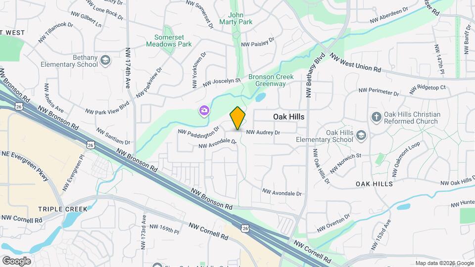 16450 NW Audrey Dr Map and Location Details
