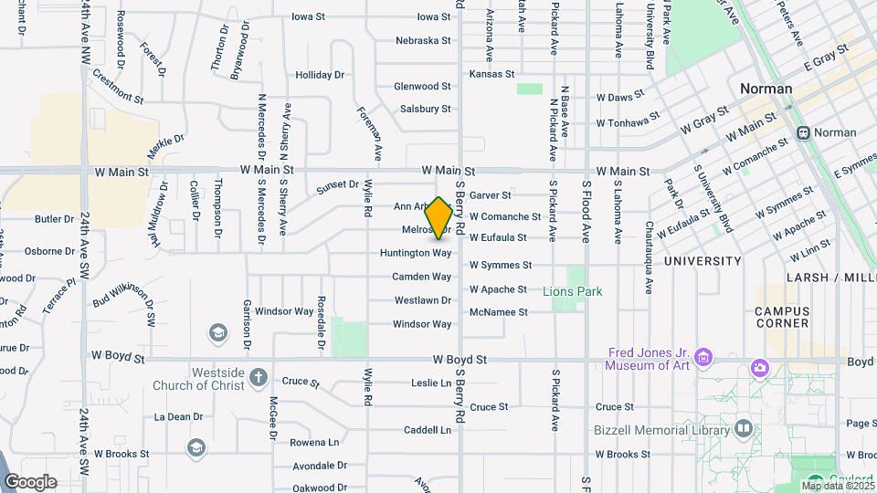 1213 Huntington Way Map and Location Details