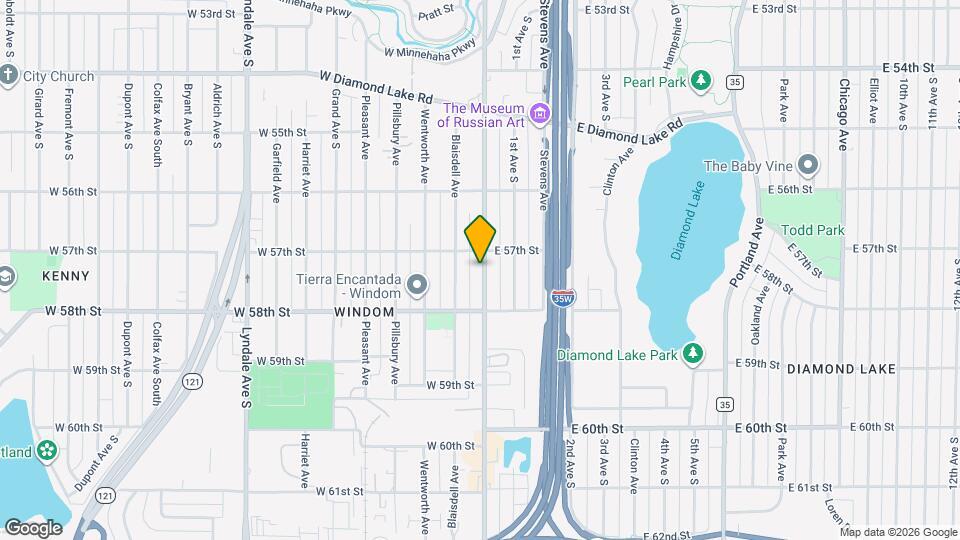 5718 Nicollet Ave, Unit 5718 Mapa y Detalles de la Ubicación