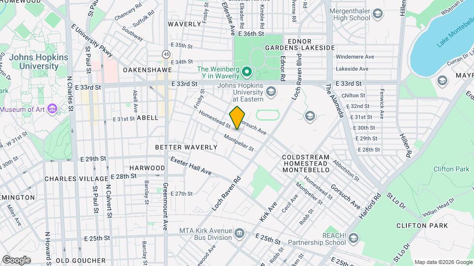 945 Homestead St, Unit 2 Map and Location Details