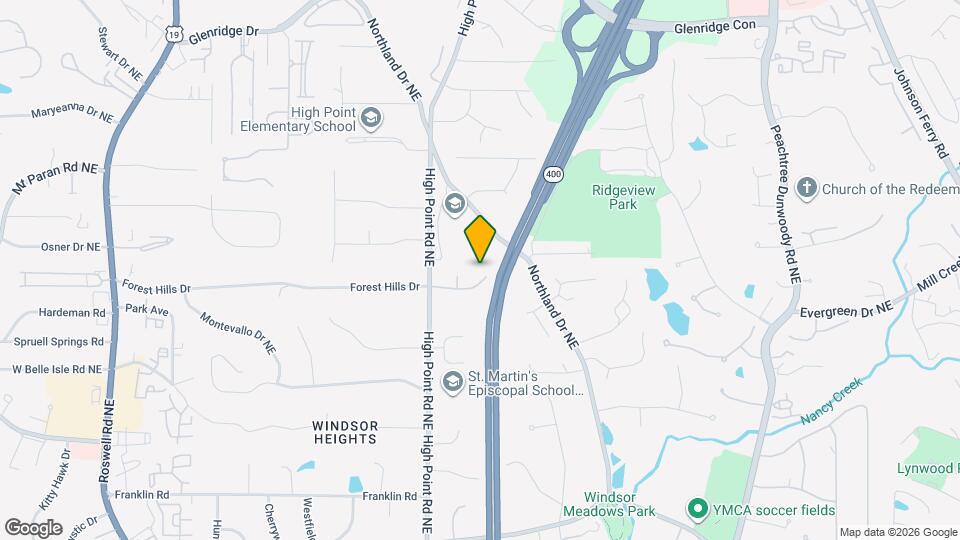 660 Forest Hills Dr Map and Location Details