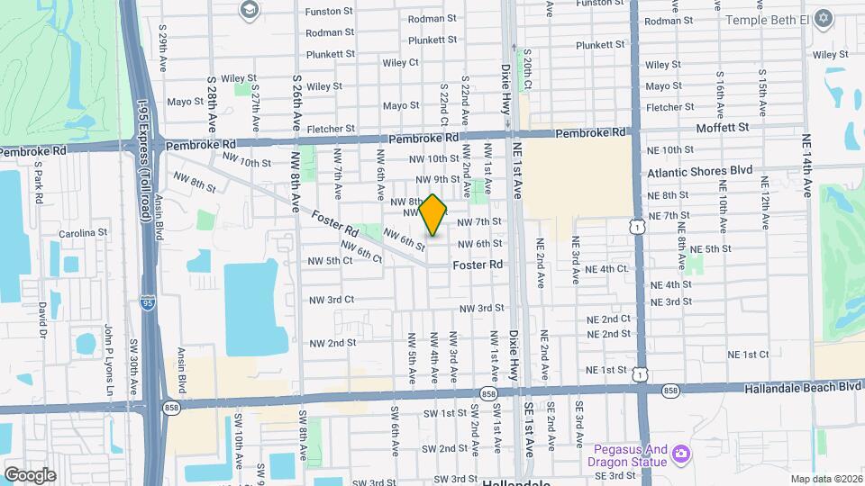 209 NW 7th Ct Map and Location Details