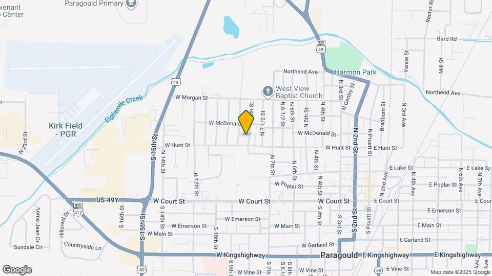 504 N 8th St Map and Location Details