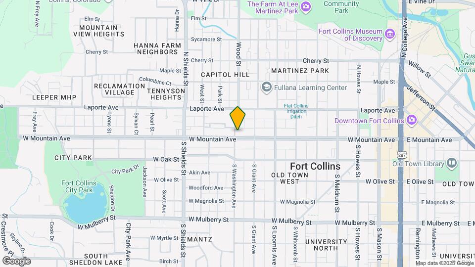 828 W Mountain Ave Map and Location Details