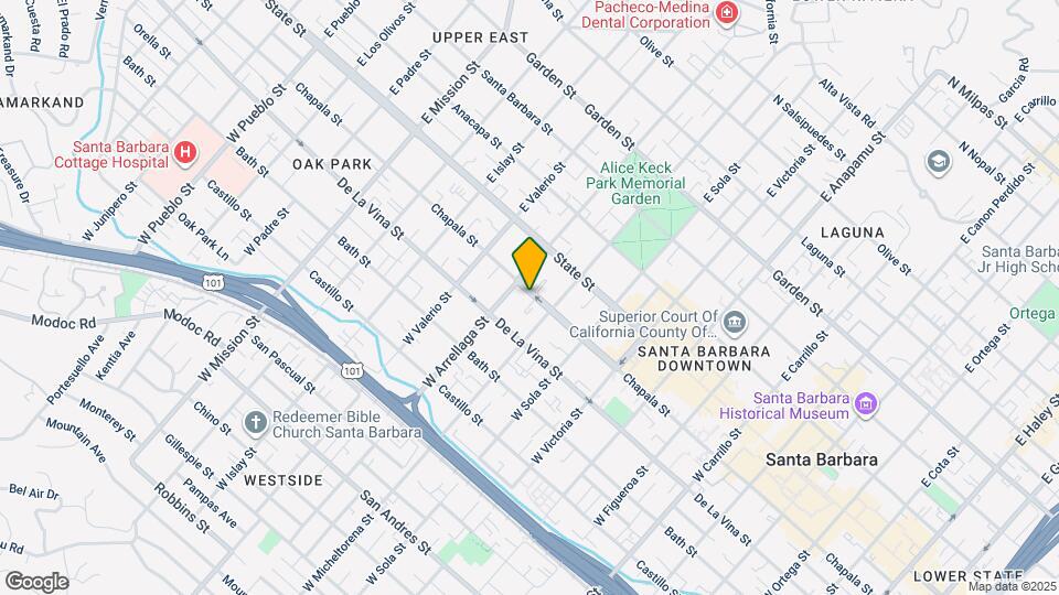 1525 Chapala St Map and Location Details