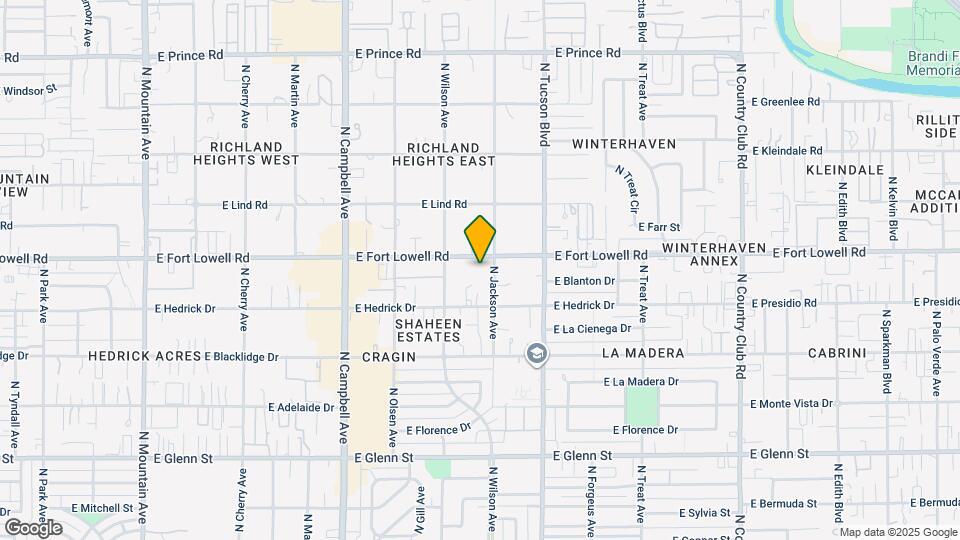 2230 E Fort Lowell Rd Map and Location Details