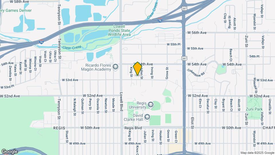 3435 W 53rd Ave Map and Location Details