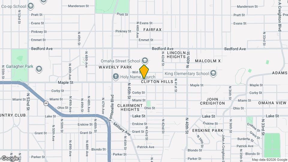 4307 Binney St Map and Location Details