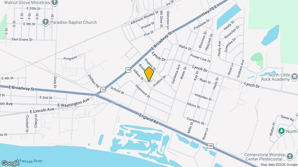 4701 Atkins St Mapa y Detalles de la Ubicación