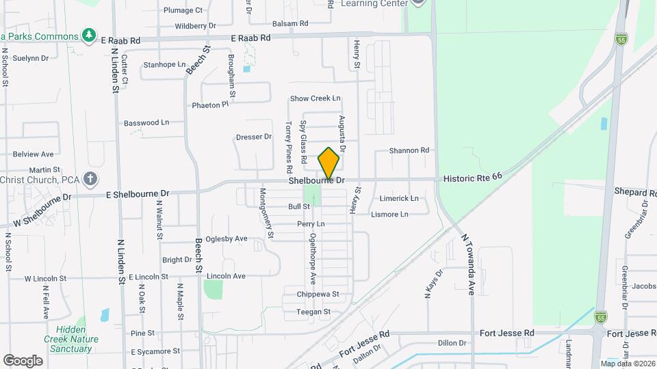 1105 Shelbourne Dr Map and Location Details