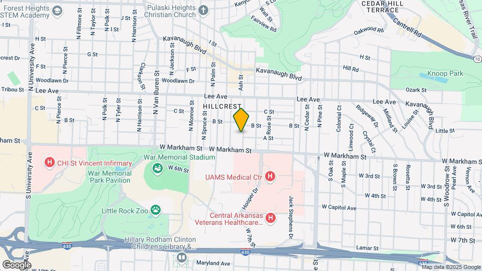 204 N Ash St Map and Location Details