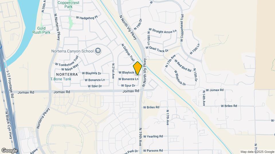 1918 W Bonanza Ln Map and Location Details