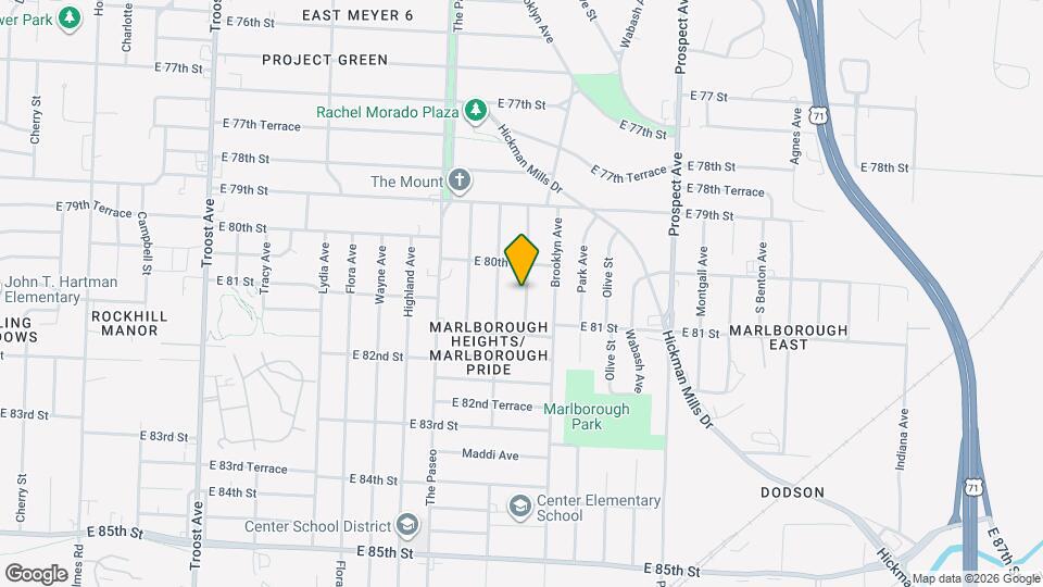 8022 Garfield Ave Map and Location Details