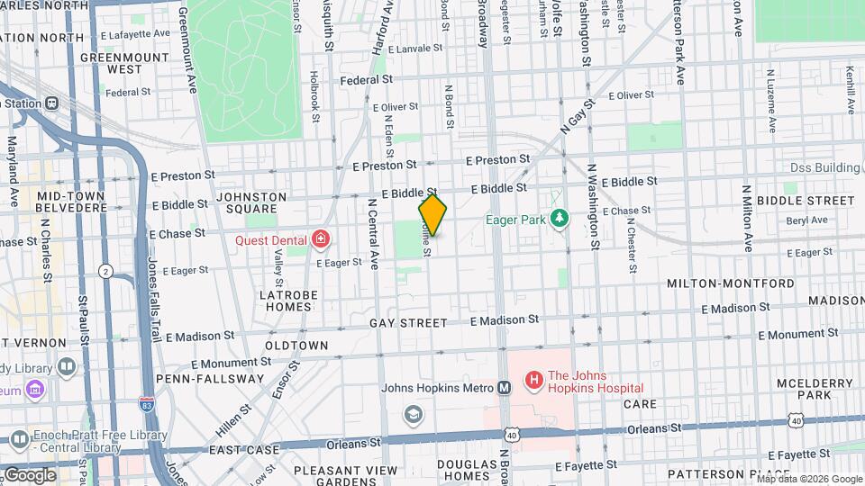 1021 N Caroline St Mapa y Detalles de la Ubicación
