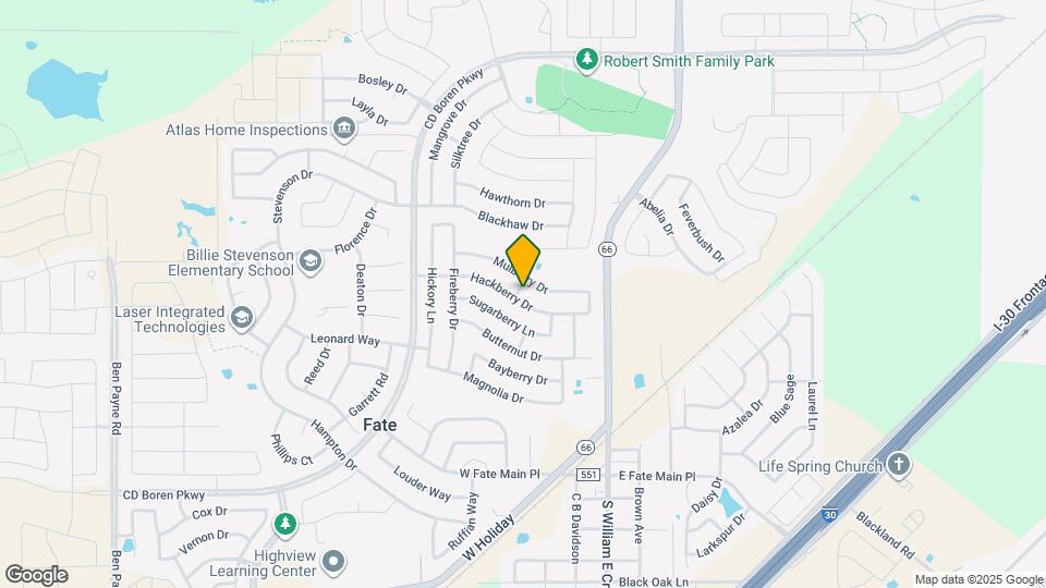 414 Hackberry Dr Map and Location Details