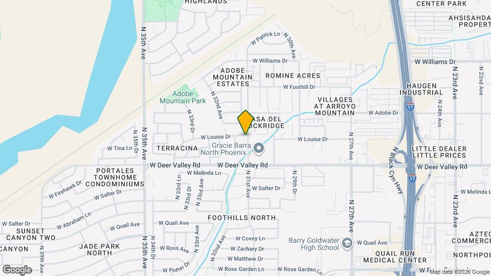 3101 W Louise Dr Map and Location Details